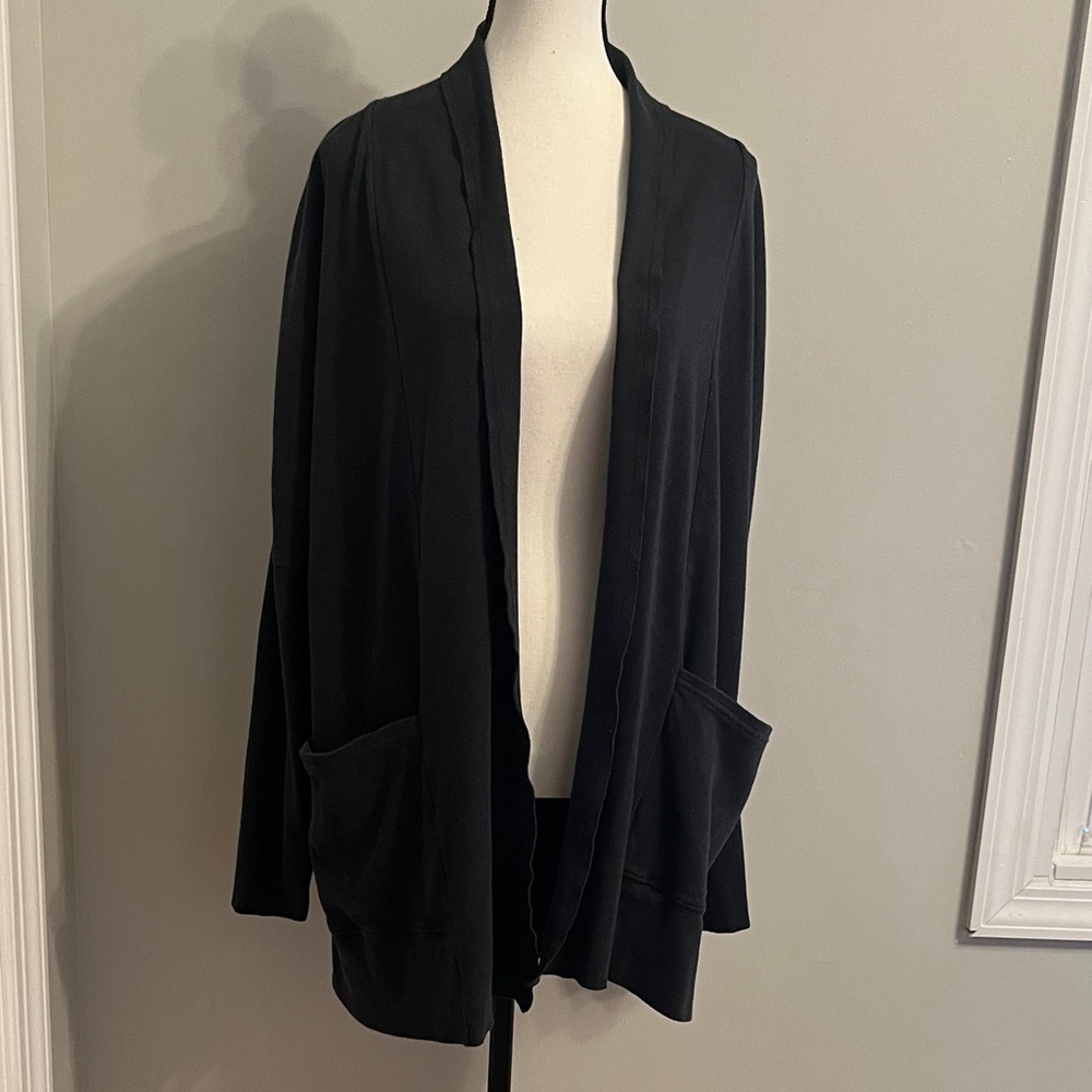 Pact Women's Charcoal Open Cardigan